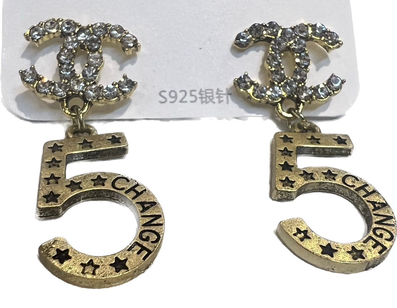 Vintage 1993 CHANEL CC Logo Disc Chain Earrings  Etsy Ireland